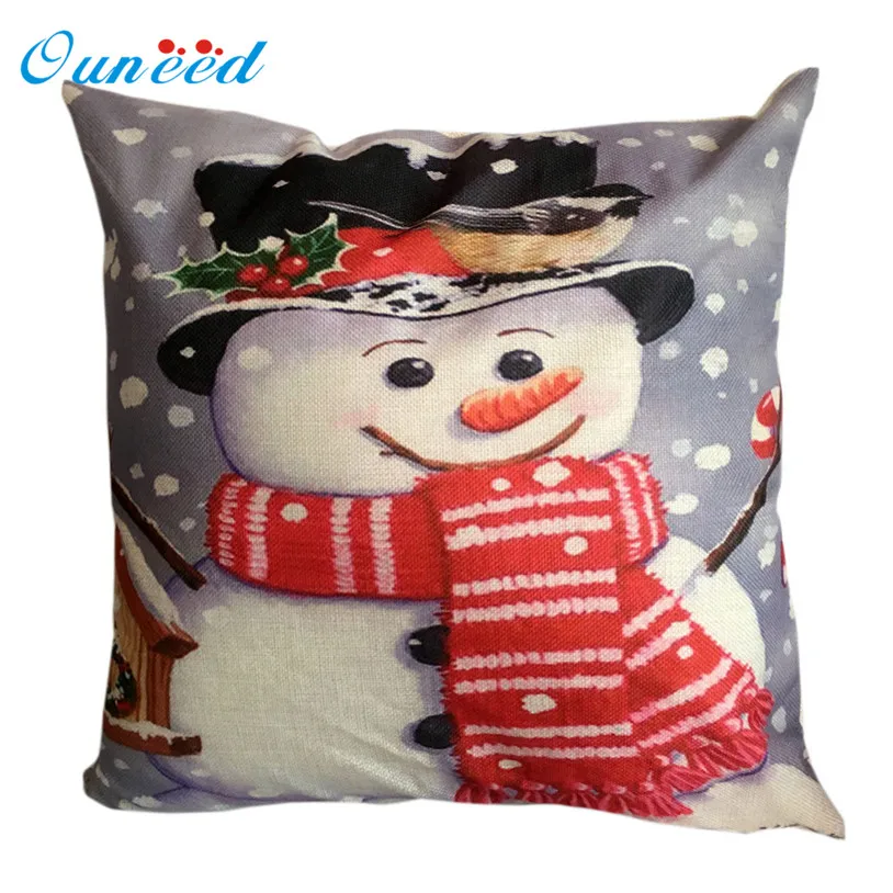 Image Christmas Decorative Pillow Case Sofa Waist Throw Cushion Cover Home Decor U6913