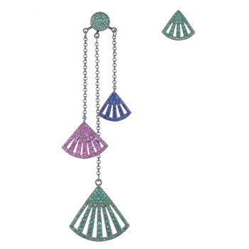 Siscathy 97*25MM Long Tassel Earrings For Women Girls Irregular Triangle Sector Hollow Asymmetry Drop Dangle Earrongs
Siscathy 97*25MM Long Tassel Earrings For Women Girls Irregular Triangle Sector Hollow Asymmetry Drop Dangle Earrongs