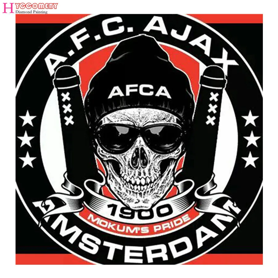 spuare Diamond Embroidery Diamond painting Cross Stitch Picture of Rhinestones Diamond Mosaic Skull football ajax logo pattern
spuare Diamond Embroidery Diamond painting Cross Stitch Picture of Rhinestones Diamond Mosaic Skull football ajax logo pattern
