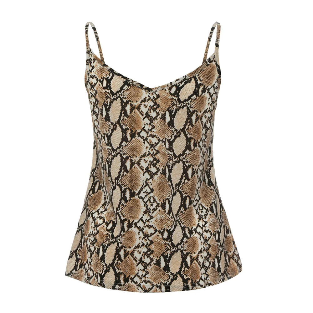 Multicolor Snake Skin Printed Camisole Women V-Neck Sleeveless Vest Summer Tank Tops Weekend Casual Top #RN
Multicolor Snake Skin Printed Camisole Women V-Neck Sleeveless Vest Summer Tank Tops Weekend Casual Top #RN