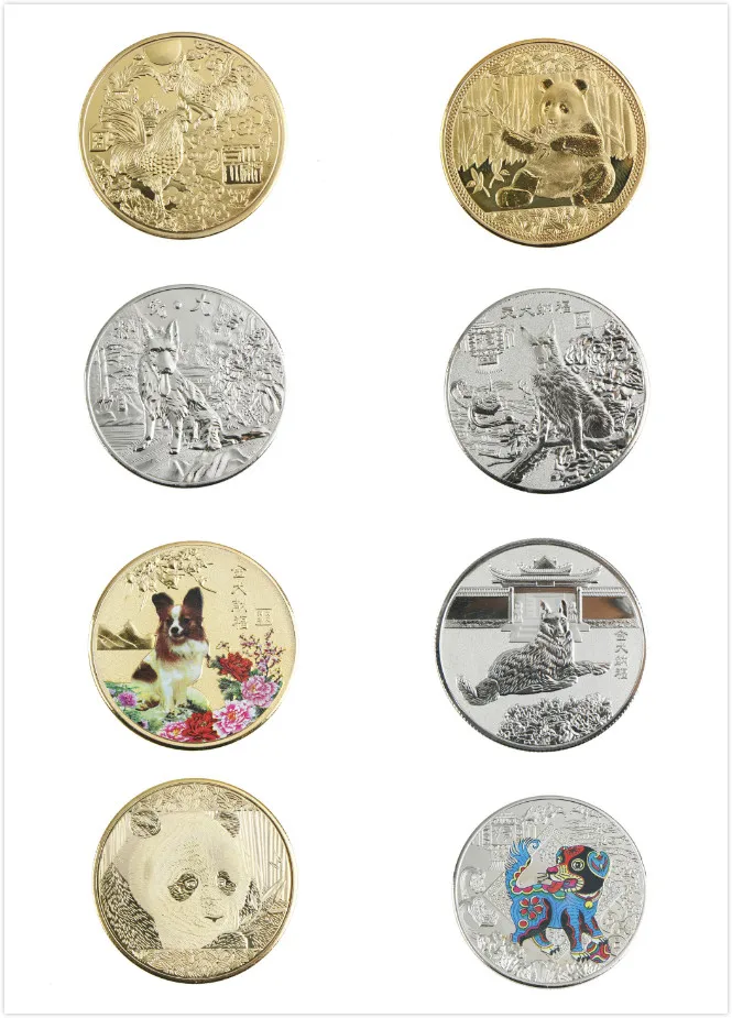 8 Style 2018 Year Dog Panda Animal Chinese Zodiac Anniversary Souvenir Coin Replica Business Tourism Gift Lucky Character Coin
8 Style 2018 Year Dog Panda Animal Chinese Zodiac Anniversary Souvenir Coin Replica Business Tourism Gift Lucky Character Coin
