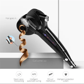Steam Spray Vapor Hair Curling Iron LED Display Automatic Hair Curler Styler Ceramic Wave Hair Curl Roller Magic Curling Wand
Steam Spray Vapor Hair Curling Iron LED Display Automatic Hair Curler Styler Ceramic Wave Hair Curl Roller Magic Curling Wand