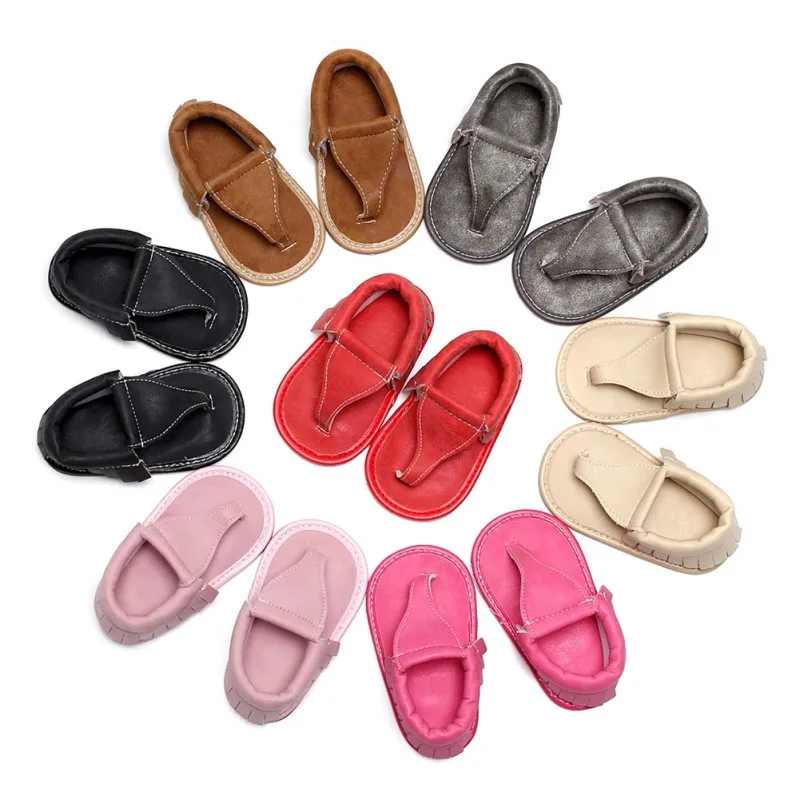2020 Baby Shoes Girl Boy flip flops Pu Leather Lace Up Baby Peep Toe Flat Brand Toddler Beach First Walkers Baby Shoes
2020 Baby Shoes Girl Boy flip flops Pu Leather Lace Up Baby Peep Toe Flat Brand Toddler Beach First Walkers Baby Shoes