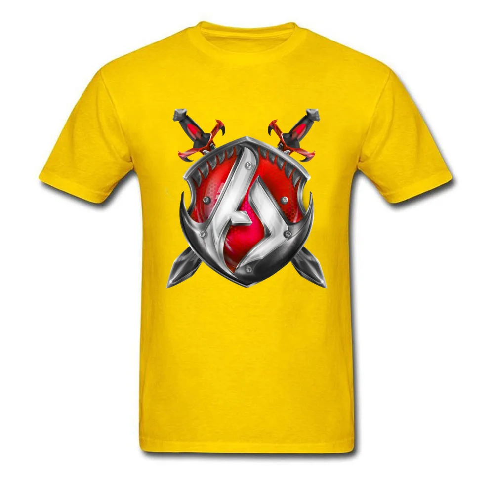 Red Logo O Neck Top T-shirts Labor Day Tops Shirt Short Sleeve Retro Cotton Fabric Print T Shirts Street Men Free Shipping Red Logo yellow