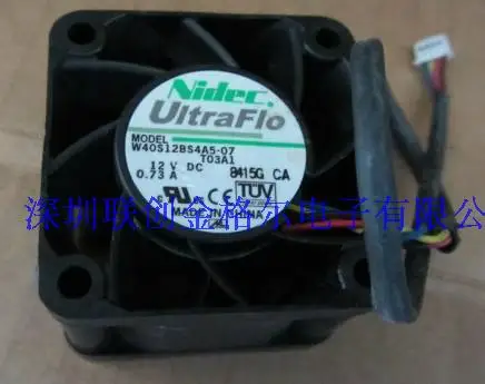 NEW Nidec UltraFlo 4028 40mm x 40mm x 28mm W40S12BS4A5-07 Cooler Cooling Fan 12V 0.73A 4Wire 4Pin Connector
NEW Nidec UltraFlo 4028 40mm x 40mm x 28mm W40S12BS4A5-07 Cooler Cooling Fan 12V 0.73A 4Wire 4Pin Connector