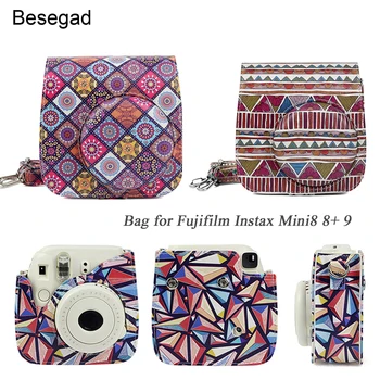 Besegad Printing Pattern PU Leather Camera Protective Carry Pouch Bag Case with Shoulder Strap for Fujifilm Instax Mini8 8+ 9
Besegad Printing Pattern PU Leather Camera Protective Carry Pouch Bag Case with Shoulder Strap for Fujifilm Instax Mini8 8+ 9