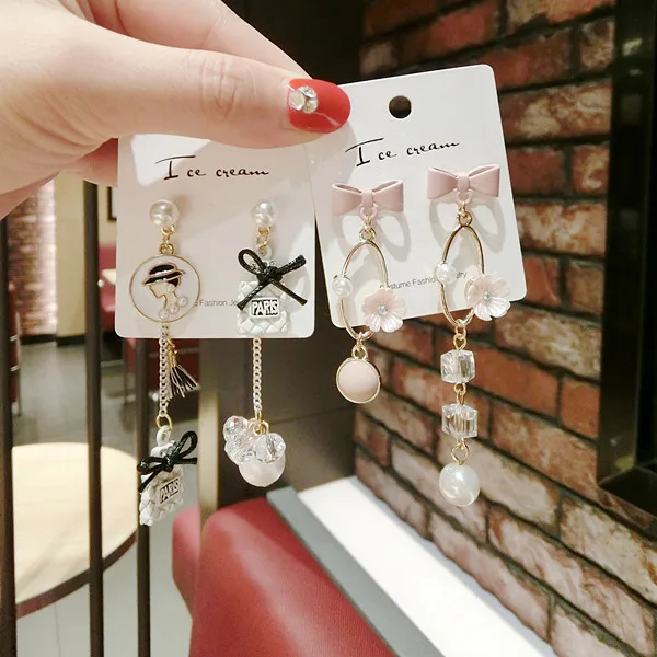 Asymmetric New Woman Drop Earring Cute Bowknot Long Tassel Fresh Dangle Earrings Personality Accessories Fashion Jewelry
Asymmetric New Woman Drop Earring Cute Bowknot Long Tassel Fresh Dangle Earrings Personality Accessories Fashion Jewelry