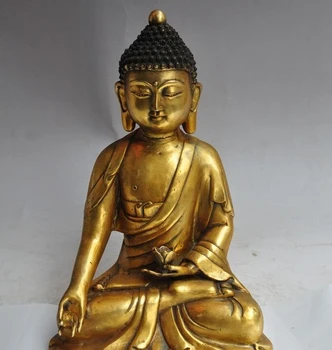 11"tibet buddhism bronze gilt lotus sakyamuni Shakyamuni Tathagata buddha statue
11"tibet buddhism bronze gilt lotus sakyamuni Shakyamuni Tathagata buddha statue