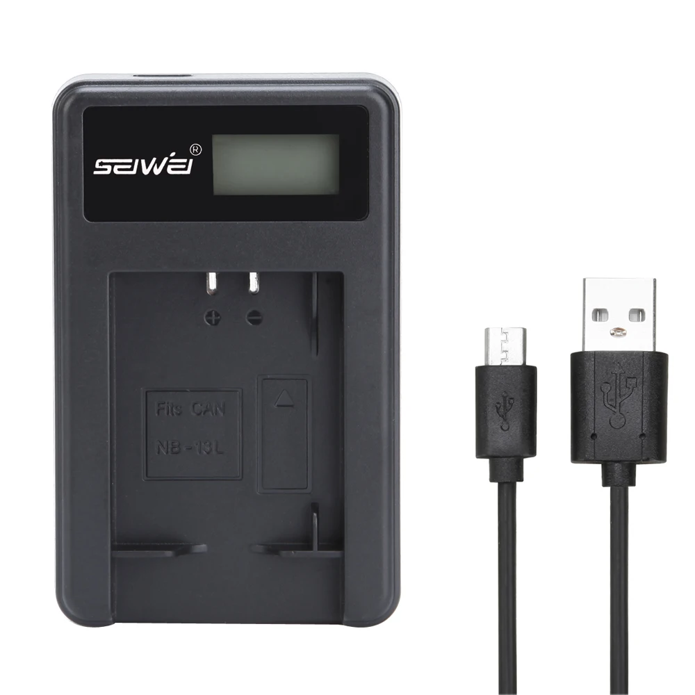 NB-13L NB13L USB Camera Battery Charger with LCD Screen for Canon G5X G7X G9X camera
NB-13L NB13L USB Camera Battery Charger with LCD Screen for Canon G5X G7X G9X camera