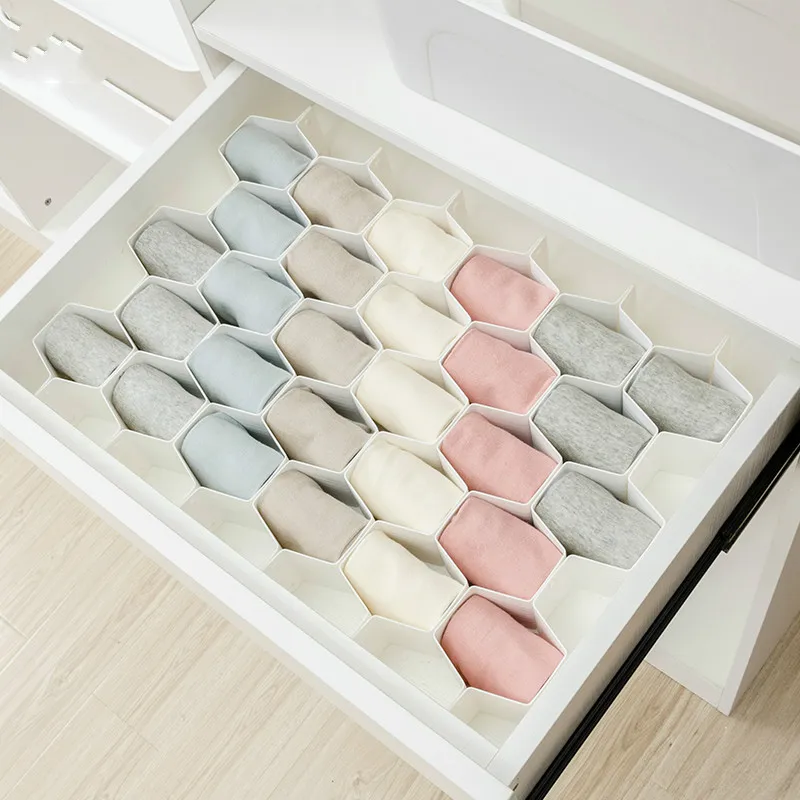 Clapboard Partition Divider box separator DIY Grid Storage Organizer Cell Sorting Panties Socks Adjustable Drawer Honeycomb
Clapboard Partition Divider box separator DIY Grid Storage Organizer Cell Sorting Panties Socks Adjustable Drawer Honeycomb