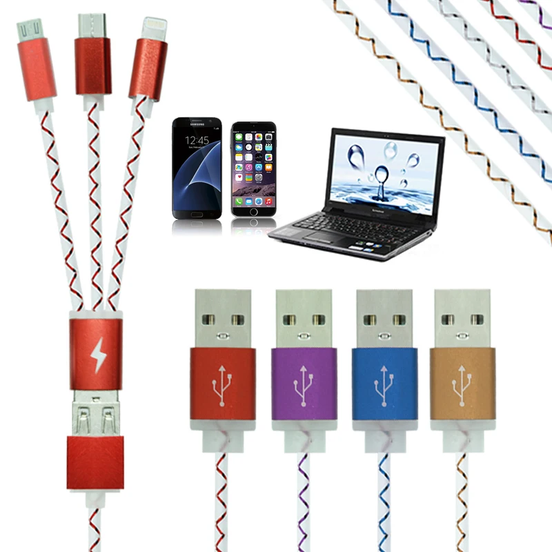 1.5M 3-in-1 Lengthen 8pin Type C Micro USB Charger Rope Cable Quick With For iPhone 7 x xs max xr Samsung xiaomi Type-C Cable
1.5M 3-in-1 Lengthen 8pin Type C Micro USB Charger Rope Cable Quick With For iPhone 7 x xs max xr Samsung xiaomi Type-C Cable