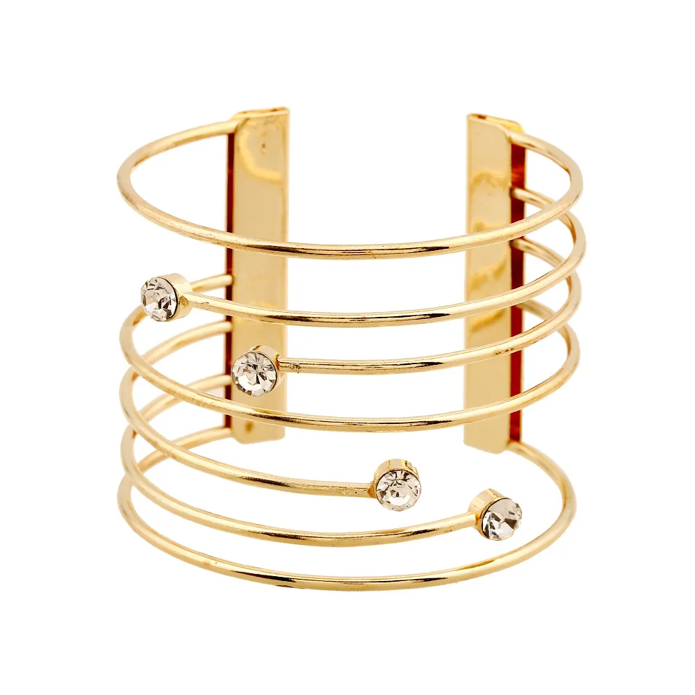 Wide Cuff Geometric Crystal Bracelet Bangles For Women Gold Silver Color Alloy Hollow Open Female Bangle Fashion Party Jewelry
Wide Cuff Geometric Crystal Bracelet Bangles For Women Gold Silver Color Alloy Hollow Open Female Bangle Fashion Party Jewelry