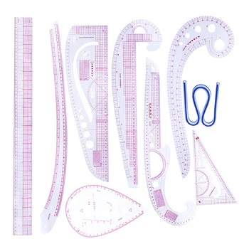 9Pcs Multi Styling Ruler Sleeve Arm French Curve Set Cutting Ruler for Clothing Pattern Design DIY Sewing Tool
9Pcs Multi Styling Ruler Sleeve Arm French Curve Set Cutting Ruler for Clothing Pattern Design DIY Sewing Tool