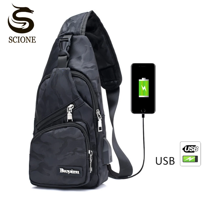 Fashion Men USB Charging Handbag for Teenagers Boys School Bag Male One Shoulder Crossbody Chest Rucksack Mochila
Fashion Men USB Charging Handbag for Teenagers Boys School Bag Male One Shoulder Crossbody Chest Rucksack Mochila