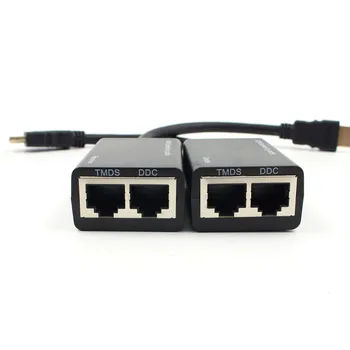 High HDMI Over RJ45 CAT5e CAT6 LAN Ethernet Balun Repeater Extender Up to 100ft 1080P
High HDMI Over RJ45 CAT5e CAT6 LAN Ethernet Balun Repeater Extender Up to 100ft 1080P