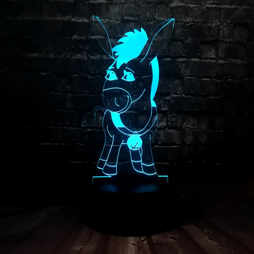 Optical Night light for Kid donkey Animal Horse 7 Color Change Remote Control Boy Kid Toy Children's Day Gift illusion Decor
Optical Night light for Kid donkey Animal Horse 7 Color Change Remote Control Boy Kid Toy Children's Day Gift illusion Decor