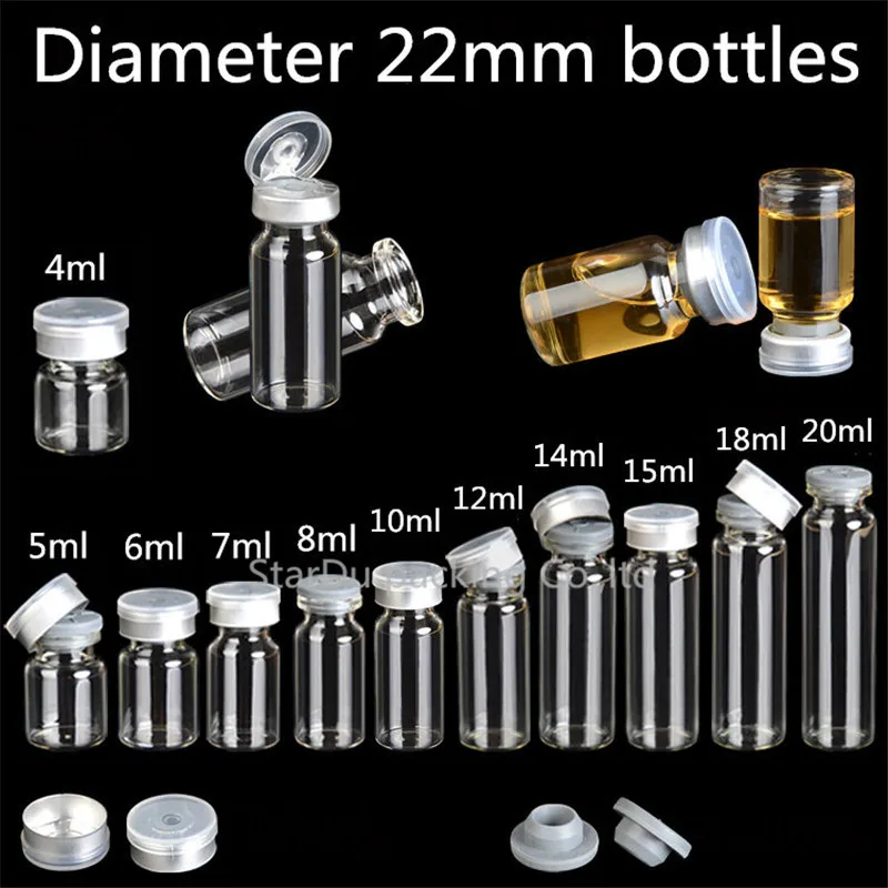 Free Shipping 100Pcs/lot diameter 22mm 4ml 10ml 15ml 20ml Clear Injection Glass Vial With Flip Off Cap, 1/3oz Glass Bottles
Free Shipping 100Pcs/lot diameter 22mm 4ml 10ml 15ml 20ml Clear Injection Glass Vial With Flip Off Cap, 1/3oz Glass Bottles