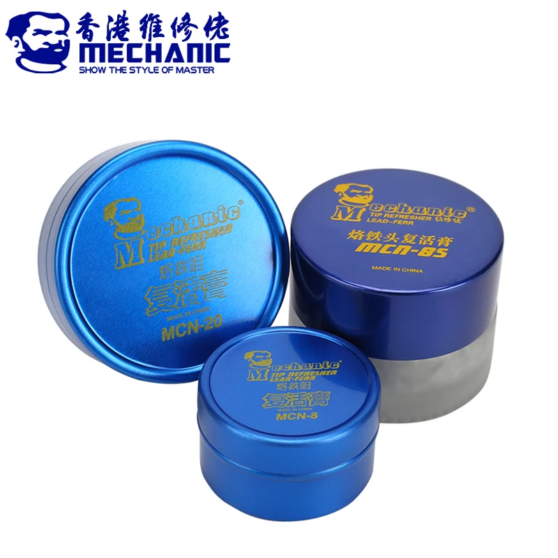 MECHANIC Lead-Free Soldering Iron Tip Refresher Clean Paste for Oxide Solder Iron Tip Head Resurrection Repair Tools
MECHANIC Lead-Free Soldering Iron Tip Refresher Clean Paste for Oxide Solder Iron Tip Head Resurrection Repair Tools