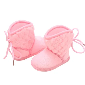 Newborn Baby Boots Winter Warm Solid Color Plus Velvet Tie Flowers New Baby Girl Boots 0-18M
Newborn Baby Boots Winter Warm Solid Color Plus Velvet Tie Flowers New Baby Girl Boots 0-18M