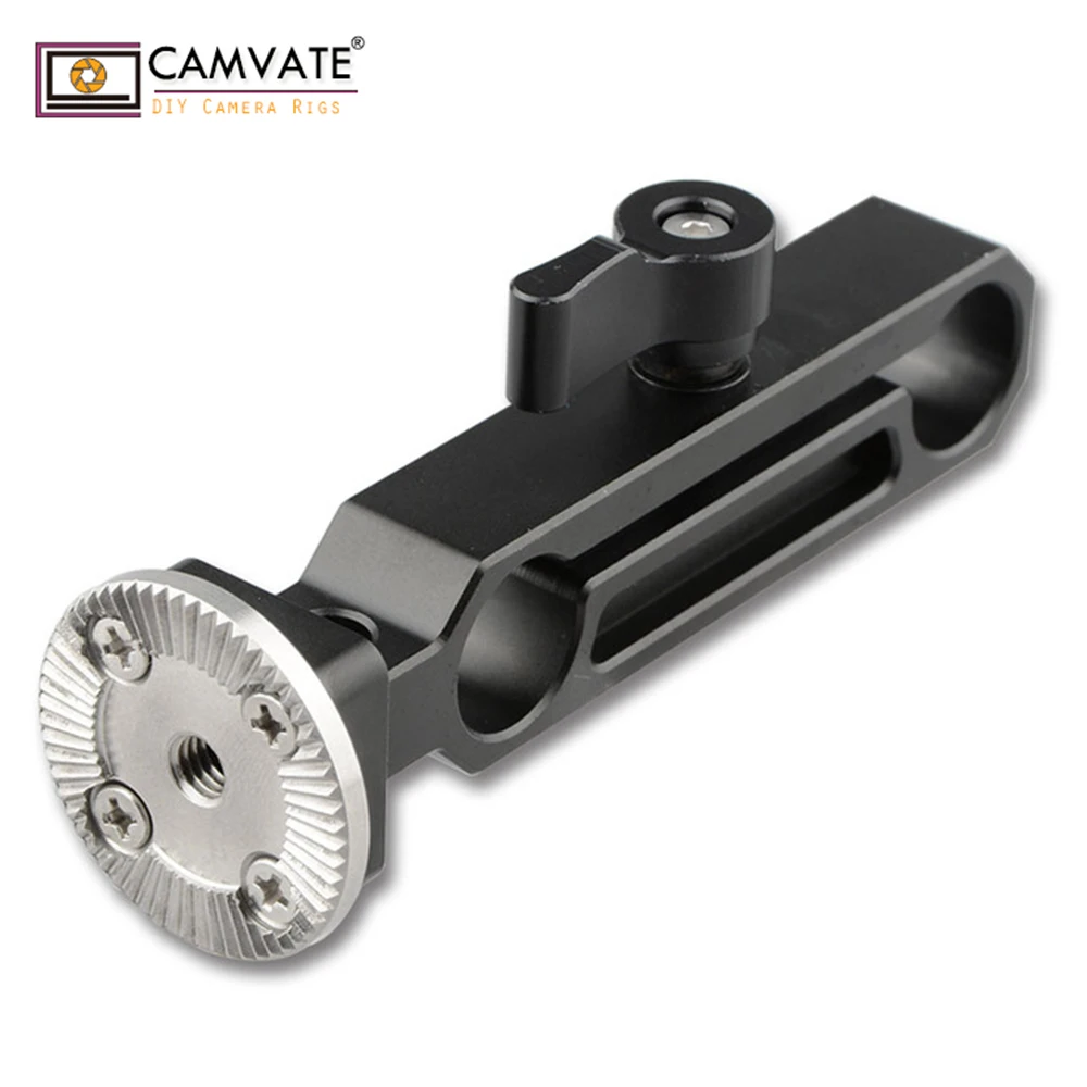 CAMVATE 15mm QR Rod Clamp Railblock with Rosette Mount for Handle Shoulder Rig (Black Thumbscrew) C1605
CAMVATE 15mm QR Rod Clamp Railblock with Rosette Mount for Handle Shoulder Rig (Black Thumbscrew) C1605