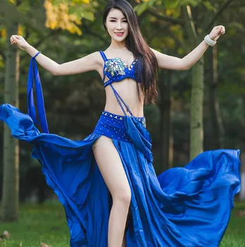 New dance Performance Women Dancewear Belly Dance Costume 2 Pics Full Set Bra&Skirt suits BY010
New dance Performance Women Dancewear Belly Dance Costume 2 Pics Full Set Bra&Skirt suits BY010