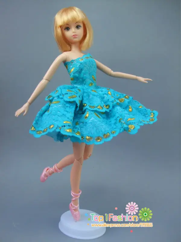 Юбка балерины для куклы Барби 1 шт. короткое мини платье подарок детская