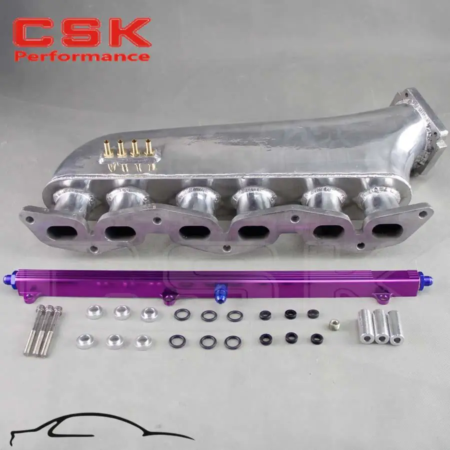 For Toyota Supra 1JZ 1JZGTE polished Intake Manifold + BLUE / PURPLE / BLACK top feed fuel rail
For Toyota Supra 1JZ 1JZGTE polished Intake Manifold + BLUE / PURPLE / BLACK top feed fuel rail