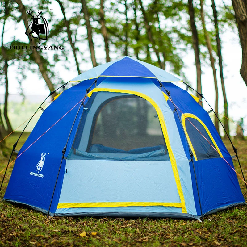 Outdoor camping hiking waterproof tent Hexagonal 3-4 person large capacity tents Automatic quick opening family tent
Outdoor camping hiking waterproof tent Hexagonal 3-4 person large capacity tents Automatic quick opening family tent