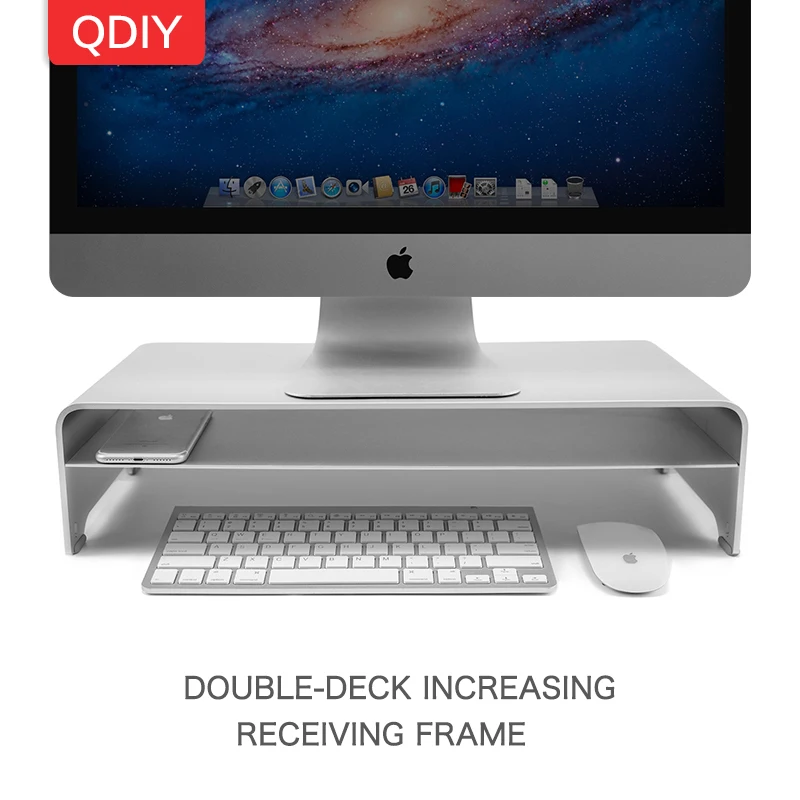 QDIY Desktop Notebook Computer Monitors Bracket Display Holder Keyboard and Mouse Storage Rack Frame
QDIY Desktop Notebook Computer Monitors Bracket Display Holder Keyboard and Mouse Storage Rack Frame