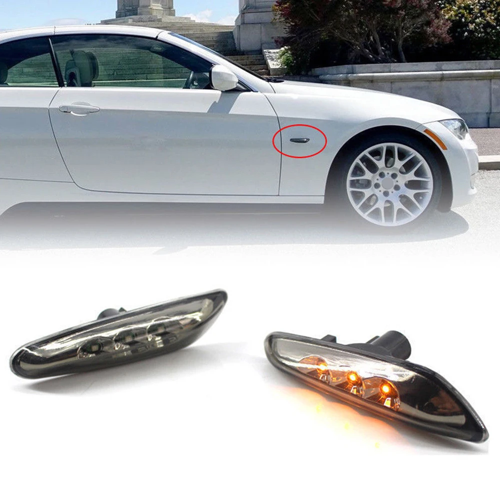 2Pcs LED Side Marker Lights for BMW E82 E88 E60 E61 E90 E91 E92 E93 Turn Signals Black Lamps
2Pcs LED Side Marker Lights for BMW E82 E88 E60 E61 E90 E91 E92 E93 Turn Signals Black Lamps
