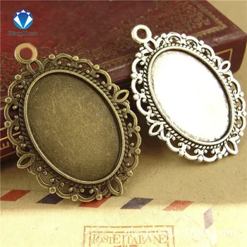 10pcs/lot Antique Silver/Antique Bronze Tone Oval filigree Frame Cameo Settings 18*25mm
10pcs/lot Antique Silver/Antique Bronze Tone Oval filigree Frame Cameo Settings 18*25mm