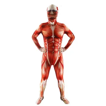 Attack On Titan Colossal Cosplay Costumes Adult Lycra Spandex Zentai Bodysuits Muscle Suit Skin Tight Unitard Leotard Anime
Attack On Titan Colossal Cosplay Costumes Adult Lycra Spandex Zentai Bodysuits Muscle Suit Skin Tight Unitard Leotard Anime