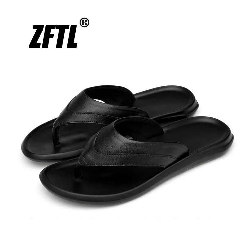 ZFTL New Men flip flops genuine leather male big size beach slippers Soft sole Non-slip wear-resistant trend men flip flops 079
ZFTL New Men flip flops genuine leather male big size beach slippers Soft sole Non-slip wear-resistant trend men flip flops 079