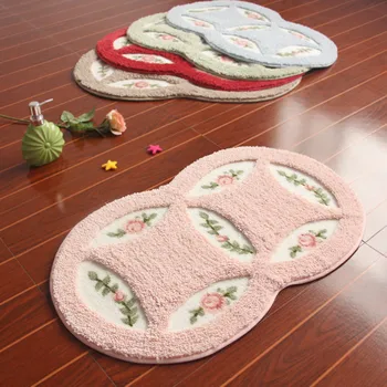 

Free Shipping 40x75cm Pastoral Style Skidproof Rug Hallyway Carpet Warm Healing Bathroom Rug/Area Rug/Pad/Door Mat