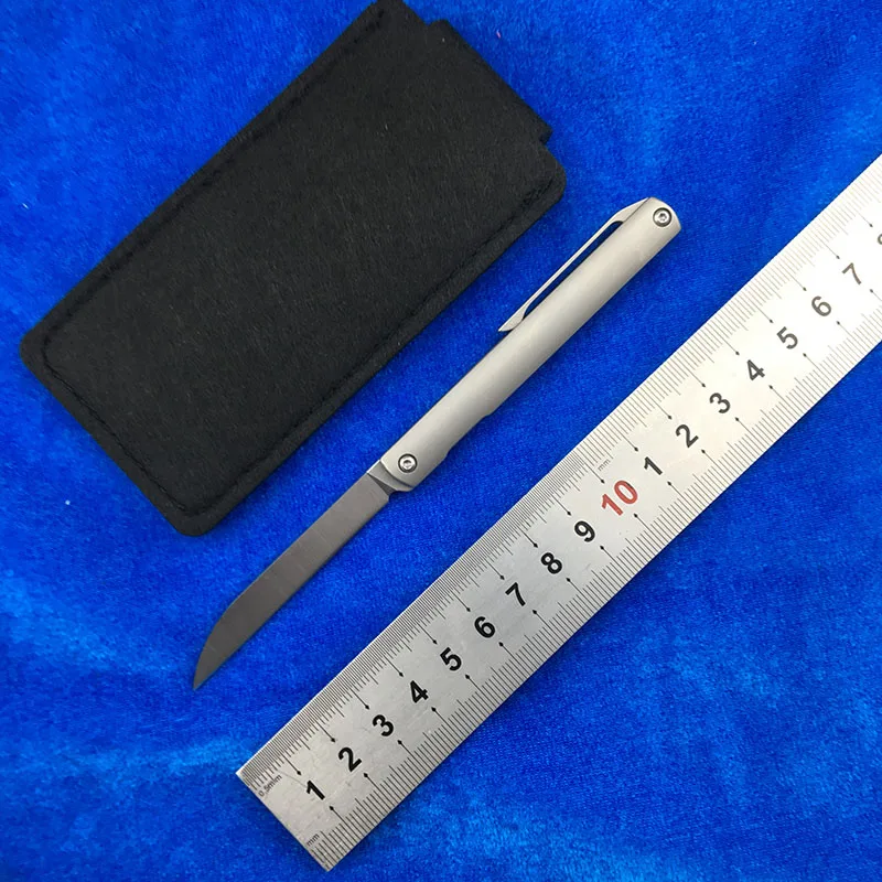 S35VN blade mini knife Flipper folding knife titanium alloy handle camping pocket hunting fruit knife EDC tool
S35VN blade mini knife Flipper folding knife titanium alloy handle camping pocket hunting fruit knife EDC tool