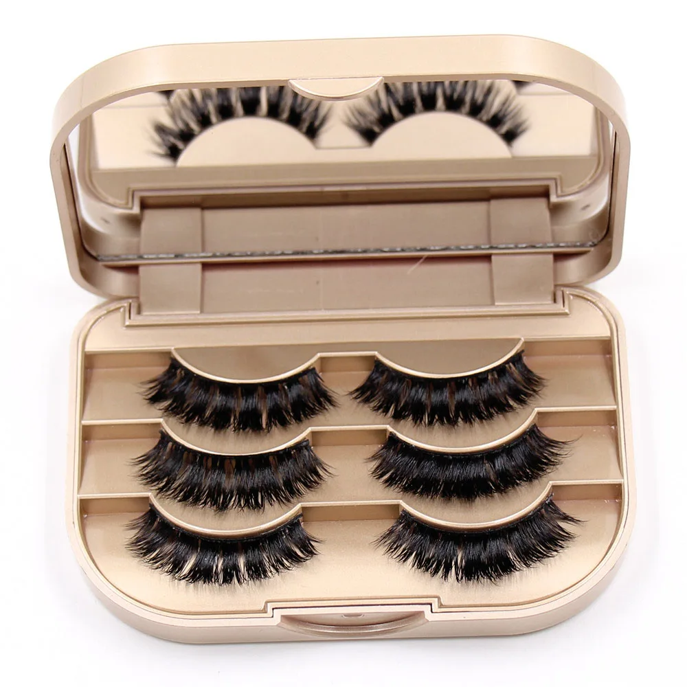 3 Pairs New Women Ladies 3d mink lashes strips Natural Makeup Handmade Thick Long Black Fake Cross False Eyelashes Eye Lashes
3 Pairs New Women Ladies 3d mink lashes strips Natural Makeup Handmade Thick Long Black Fake Cross False Eyelashes Eye Lashes