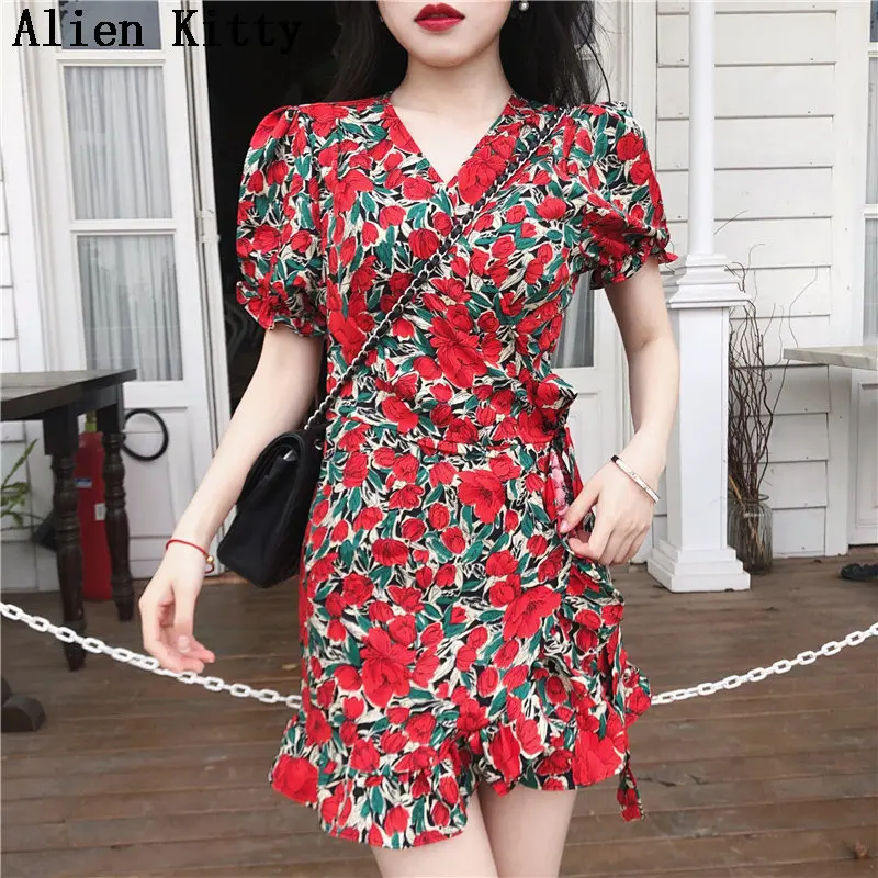 Alien Kitty Prairie Chic Ruffles Sweet Women Casual 2019 Summer V-Neck Trumpet All-Match Short-Sleeved Free Mini Mermaid Dress
Alien Kitty Prairie Chic Ruffles Sweet Women Casual 2019 Summer V-Neck Trumpet All-Match Short-Sleeved Free Mini Mermaid Dress