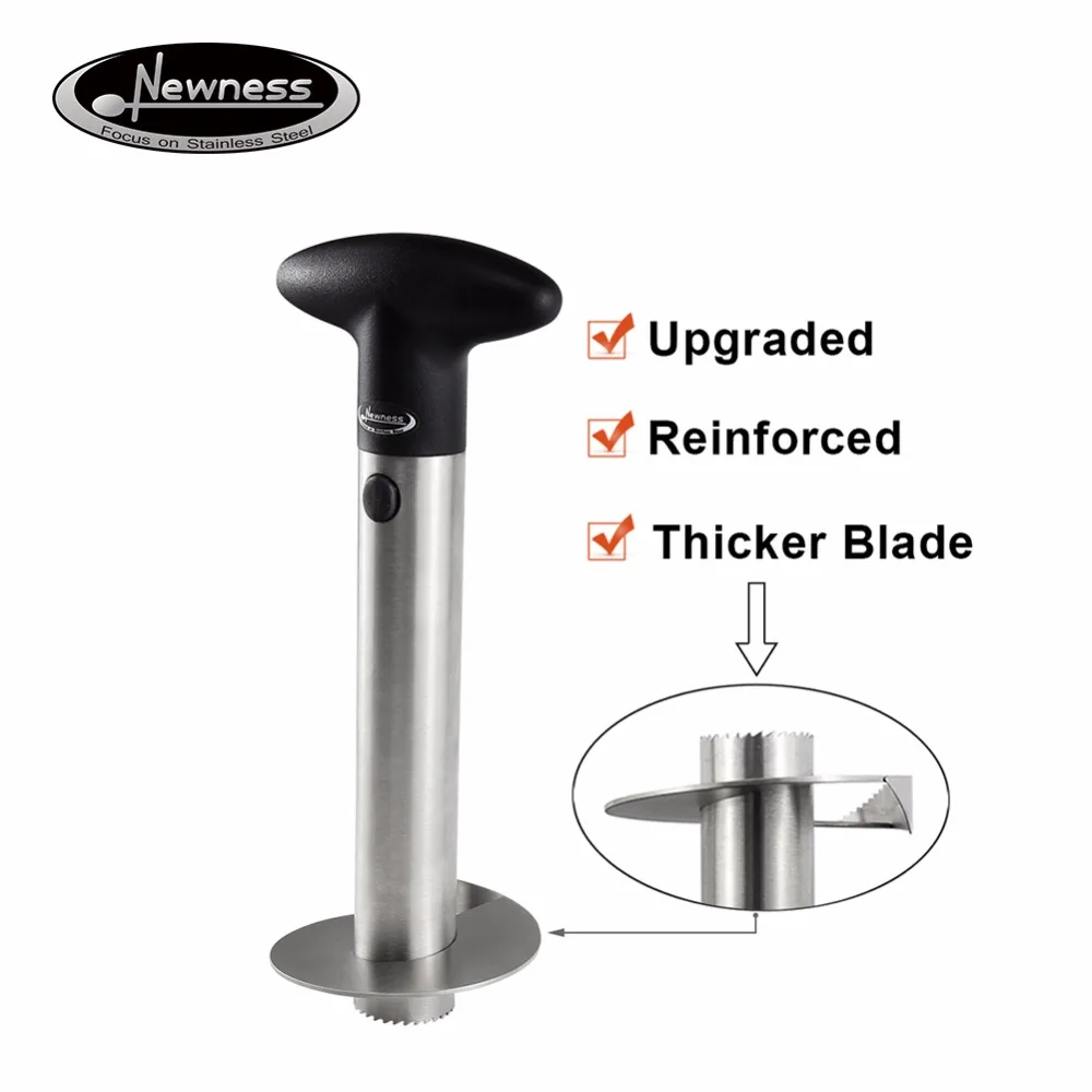 Newness Premium Pineapple Corer Remover Stainless Steel Core Tool for Home&Kitchen with Sharp Blade Diced | Дом и сад