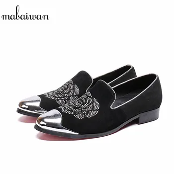 Mabaiwan New Arrival Casual Men Shoes Rhinestone Party Shoes Men Handmade Black Suede Prom Male's Loafers Flats Plus Size 38-46
Mabaiwan New Arrival Casual Men Shoes Rhinestone Party Shoes Men Handmade Black Suede Prom Male's Loafers Flats Plus Size 38-46