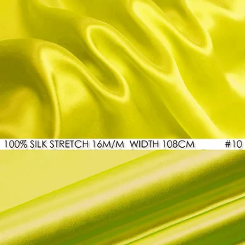 SILK STRETCH SATIN Fabric 108cm width 16momme/95% Natural Mulberry Silk Fabric+5%Lycra Wedding Party Dress Bright Yellow NO 10
SILK STRETCH SATIN Fabric 108cm width 16momme/95% Natural Mulberry Silk Fabric+5%Lycra Wedding Party Dress Bright Yellow NO 10