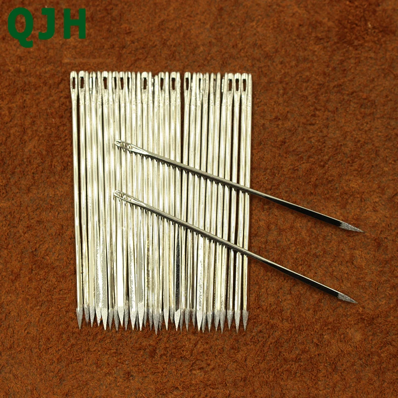 

3Sizes 4.8cm 5.8cm 7cm leather sewing needle Stainless Steel Handy Needles Canvas Leather Sewing Stitching Tool