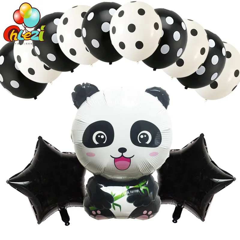 13pcs Panda Foil Balloons Birthday Party Decorations Animal Kids Inflatable Toys 18inch star helium balloon Dot latex Globos
13pcs Panda Foil Balloons Birthday Party Decorations Animal Kids Inflatable Toys 18inch star helium balloon Dot latex Globos