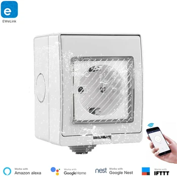 Google Home Compatible Waterproof WiFi Socket EU Plug 10A eWeLink APP Remote Control 90-250V Wireless Socket Smart Home
Google Home Compatible Waterproof WiFi Socket EU Plug 10A eWeLink APP Remote Control 90-250V Wireless Socket Smart Home