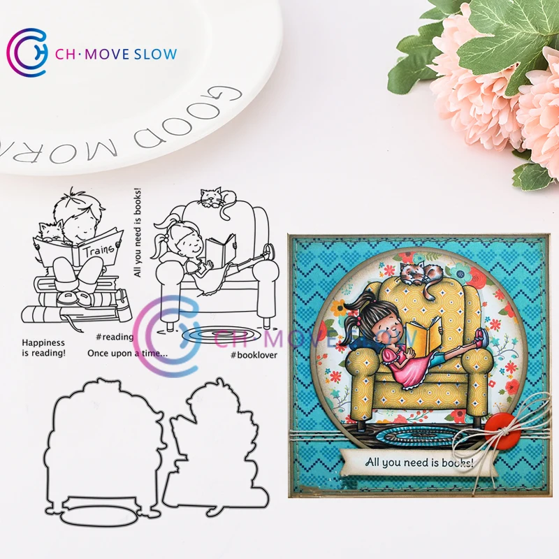 CH Happiness Is Reading Metal Cutting Dies and stamps DIY Scrapbooking Card Stencil Paper Craft Handmade Album Handbook Decor
CH Happiness Is Reading Metal Cutting Dies and stamps DIY Scrapbooking Card Stencil Paper Craft Handmade Album Handbook Decor
