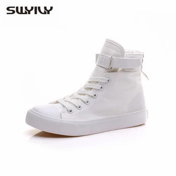 SWYIVY Canvas Shoes Women Sneakers 2019 New Autumn Hook Loop White/black Sneakers High Top Platform Sneakers Casual Shoes Women
SWYIVY Canvas Shoes Women Sneakers 2019 New Autumn Hook Loop White/black Sneakers High Top Platform Sneakers Casual Shoes Women