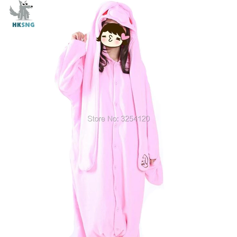 HKSNG High Quality Animal Adult Pink Violent Rabbit Pajamas Cute Bunny Rabbit Long Ears Kigurumi Onesies Costumes Sleepwear
HKSNG High Quality Animal Adult Pink Violent Rabbit Pajamas Cute Bunny Rabbit Long Ears Kigurumi Onesies Costumes Sleepwear