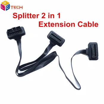 OBD2 16Pin Extension Cable Flat+Thin OBD2 16 Pin Male to Dual Female Y Splitter 2 in 1 OBDII ECU Connector Adapter ELM327 Noodle
OBD2 16Pin Extension Cable Flat+Thin OBD2 16 Pin Male to Dual Female Y Splitter 2 in 1 OBDII ECU Connector Adapter ELM327 Noodle