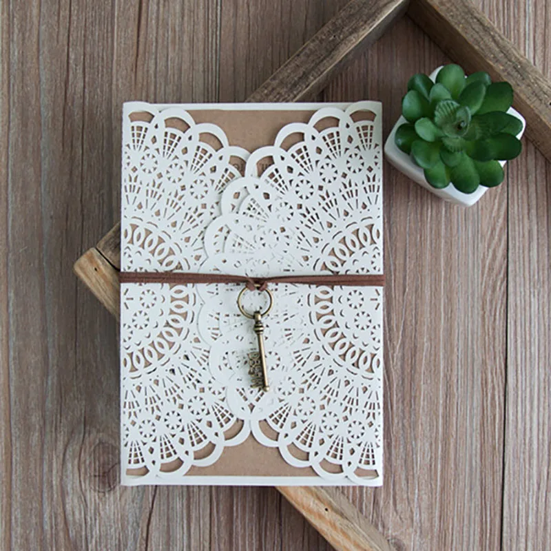 100 Set New Design elegant White Fold Flower Pattern Laser Cut Invitations Cards customize Wedding Papet Card Ribbons Decoration
100 Set New Design elegant White Fold Flower Pattern Laser Cut Invitations Cards customize Wedding Papet Card Ribbons Decoration