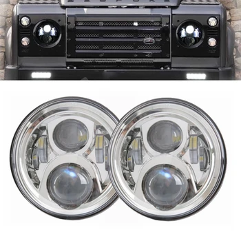 Marlaa For Toyota FJ Cruiser Suzuki Samurai 2x 7" Inch Round 6-LED Headlights For Land Rover Defender Headlamps Hi / Lo Beam
Marlaa For Toyota FJ Cruiser Suzuki Samurai 2x 7" Inch Round 6-LED Headlights For Land Rover Defender Headlamps Hi / Lo Beam