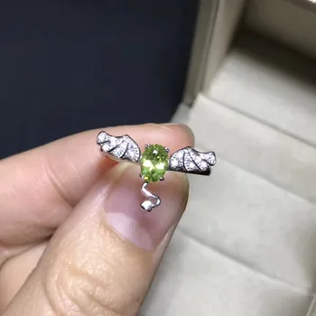 Natural green peridot gem Elegant Cute monster Ring S925 Silver Natural olivine Ring girl Women's party gift Rings fine Jewelry
Natural green peridot gem Elegant Cute monster Ring S925 Silver Natural olivine Ring girl Women's party gift Rings fine Jewelry